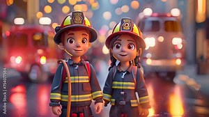 A realistic 3D model showcasing a fire extinguisher, essential for safety measures.