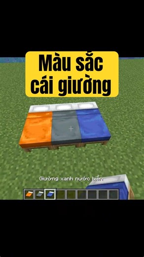 Màu sắc cái giường #minecraft