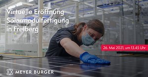 Meyer Burger Werkseröffnung in Freiberg