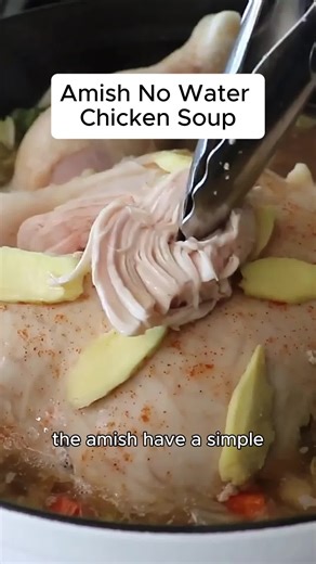 The Secret Amish Way to Make Perfect No Water Chicken Soup — No Fancy Tools, No Water Needed! #amish #chickensoup #cooking #recipes #EasyRecipe #fyp #foryoupage