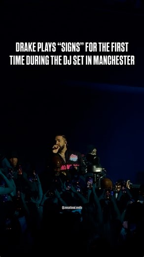 ZENSATIONAL MEDIA on Instagram: "Drake plays “Signs” during the DJ Set portion of the show in Manchester night 3/4 #drake #drizzydrake #drakeconcert #drakefans"