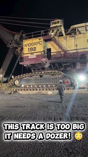 This Giant Shovel Needs a Dozer Just to Install Its Track #heavyequipment #bigmachines #excavator