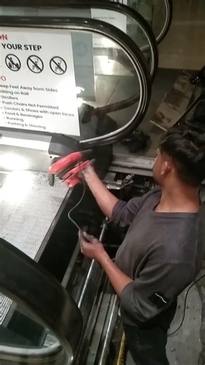 #lift and escalator Work #escalator maintenance and service #escalator step and pet cleaning
