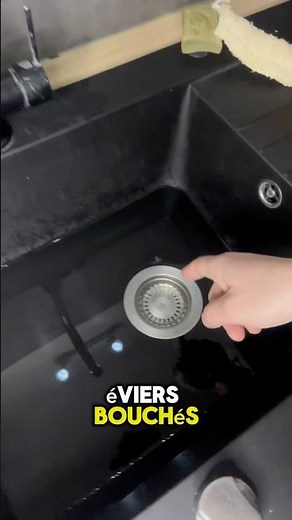 Astuces pour déboucher un évier ￼#canalisation #evier #astuce