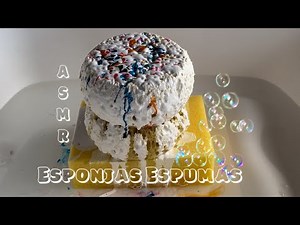 ASMR Sponges with CIF and Pigments 🤍🫧🤍 Esponjas com CIF e Pigmentos