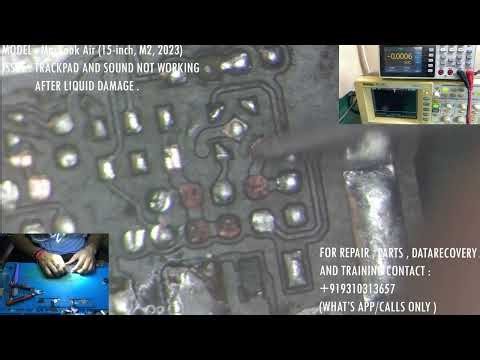 MACBOOK AIR 15" 2022 | A2941 | TRACKPAD NOT WORKING | LIQUID DAMAGE | 820-03160-A |