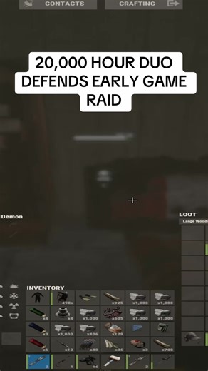 ez 2v4 early game raid defense #rust #rustgame #rustclips #gaming #rustconsole