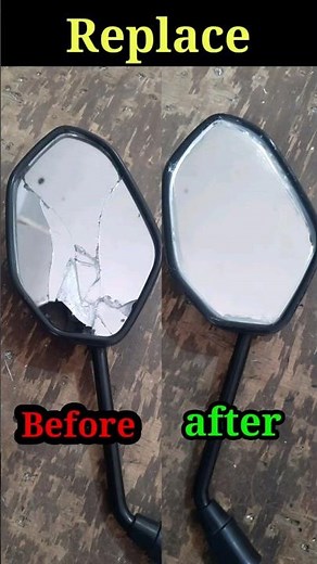 motorcycle mirror glass replacement | bike mirror glass repair