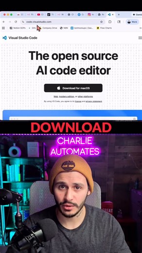 Charles J Dove on Instagram: "“Real devs don’t vibe code.” Every time I hear that, I know they’ve never taught a beginner. This video shows how beginners actually build apps in VS Code today using tools you already have and without spending extra money. No gatekeeping. No overengineering. No suffering required. In this video, I walk you through: Setting up Visual Studio Code from scratch even if it looks empty at first Creating a simple folder structure beginners won’t mess up Installing only th