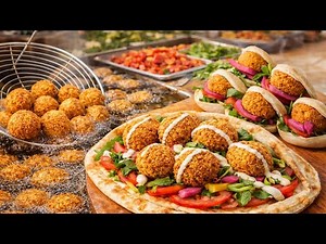 Authentic Lebanese Falafel Making | Crispy Street Food