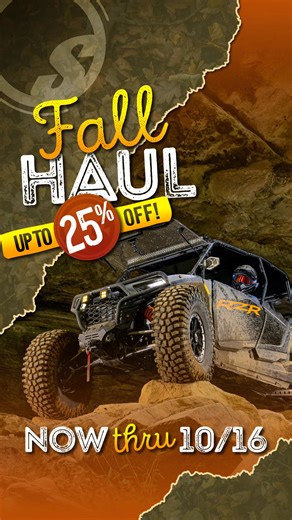Don’t stall—haul this fall and save up to 25% off select categories & 20% off sitewide now thru 10/16! Prep for cooler temps with SuperATV’s Fall Haul Sale and sign up for Early Access Black Friday & Cyber Monday Deals! Sale ends 10/16/25 at Midnight ET. No coupon necessary. Discount applied to full retail price and cannot be combined with other discounts or promotions. Some exclusions may apply. | Super ATV