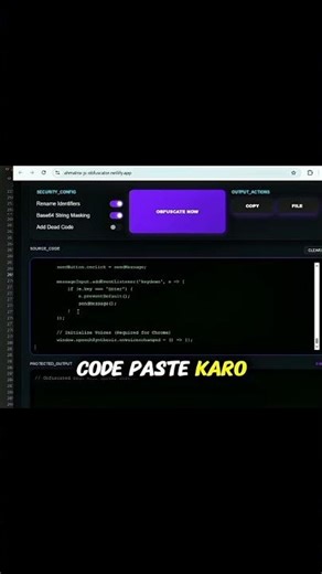 Hackers Can See Your API Key 😳 Protect It in 30 Seconds! #apiprotection #obfuscation #shorts #tech
