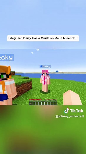 Lifeguard Daisy Has a Crush on Me in Minecraft! (Funny Minecraft Challenges)