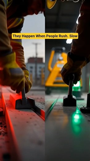 Accidents don’t come from hard work. They come from rushing. Slow down—work safe.