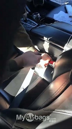 How to Fix Problem with Seat Belt Buckle Latch That Won't Click by MyAirbags #Shorts