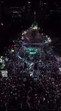 La discoteca más grande del mundo con PolyMarchs en el Ángel de la Independencia CDMX Año Nuevo 2025