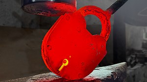 In this video, I'm demonstrating how I turned an old and unnecessary padlock into a tempered knife. This lock was originally meant to keep people out, but I've turned it into a useful tool! If you're like me and you have a lot of old and unnecessary locks lying around your house, you should definitely give this technique a try. It's easy and fun to make a tempered knife out of an old and unnecessary lock, and it can be a great addition to your home arsenal! #craft #knife #master | Knives Project