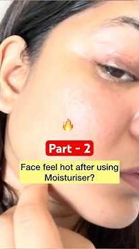 Why Moisturiser Burns or Feels Hot? | Damaged Skin Barrier Explained #skincare #skinbarrier #shorts
