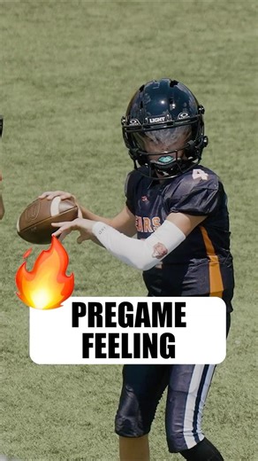 💯 That feeling before football games! 🔥 #quarterback #football #fyp #throw