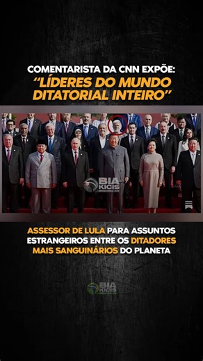 Bia Kicis on Instagram: "Comentarista da CNN expõe: “Líderes do mundo ditatorial inteiro”."
