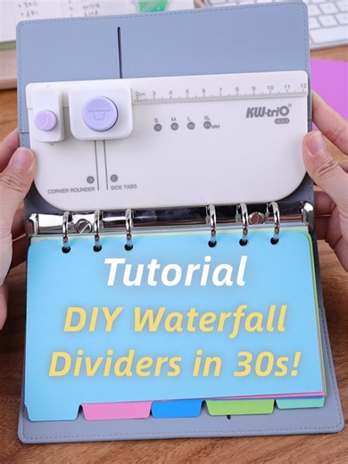 Create Custom Waterfall Tabs for Your Planner