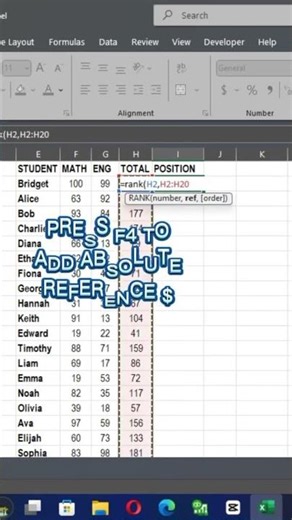 How to Ranked Student Using Excel Formulas