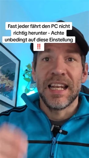 PC herunterfahren ist nicht gleich PC ausschalten #pc #computer #laptop #windows11 #technik | The Handyman