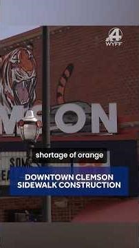 Clemson downtown road work