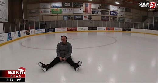 Caryn and Ben head to the Decatur Civic Center to go ice skating