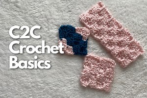 Online C2C Crochet Basics Course · Creative Fabrica