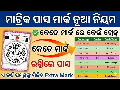 Odisha 10th Result 2026: କେତେ ମାର୍କ ରଖିଲେ Pass? 😲 New Grading System Full Details!