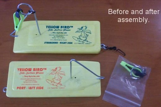 Quick Video Guide for Assembling and Using a Yellow Bird Planer Board - Yellow Bird Fishing Products