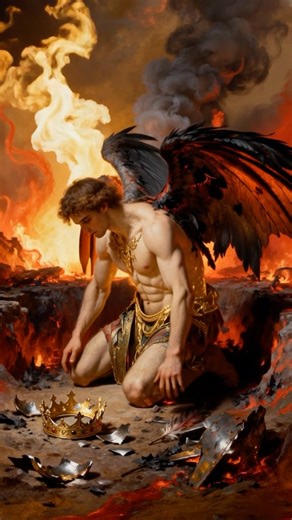 The Fall of Lucifer⚡️🔥#lucifer #historicalmyths #shorts