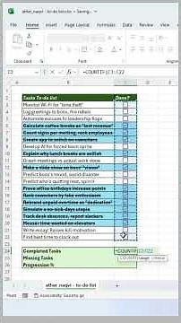 Excel To-Do List | Track Tasks Easily