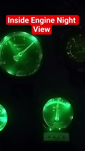 Locomotive Cab Night View #027