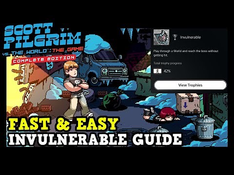 How to Get Invulnerable Trophy Guide in Scott Pilgrim vs The World The Game (Fast & Easy)