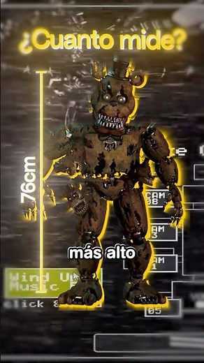 The Tallest Animatronic in Every FNAF #fnaf #poppyplaytime #fivenightsatfreddys #poppy