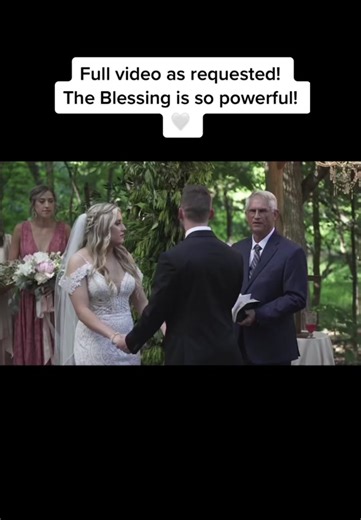 full video of The Blessing at our wedding ceremony! thank you all for your sweet comments!🤍 #fyp #theblessing #wedding #FomotionalFinds #MadeWithKeurigContest #DidYouYawn #christian #karijobetheblessing @maddiedeneroy