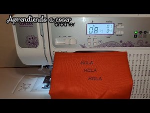 Embroidering letters with a basic sewing machine, 3rd group Brother SQ9285 machine. Brother stitc...