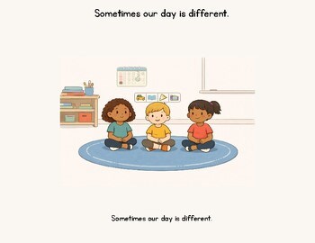 Schedule Change Social Story | K–2 Classroom Routine | Visual Supports & SEL