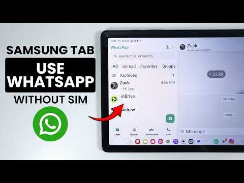 How to Use WhatsApp on Samsung Tab without SIM Card