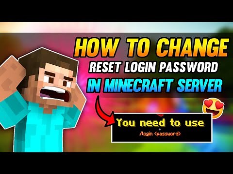 How To Reset Password in Minecraft Server | Login Security Plugin | Aternos | Hindi