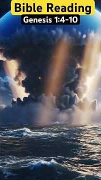 God divided the light from darkness.