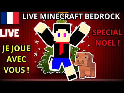 VIEN JOUER MAP SPECIAL NOEL #2 TROP CHAUX ! LIVE MINECRAFT BEDROCK AVEC VOUS ( CROSS PLATEFORME )