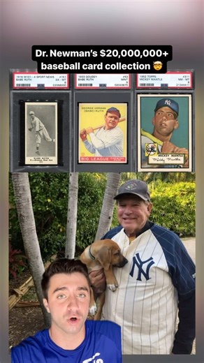 10K views · 53 reactions | Dr. Newman’s legendary baseball card collection 勞 . #sportscards #tradingcards #basketballcards #baseballcards #paniniamerica #topps #mlb #baseball | Trove Collectibles | Facebook