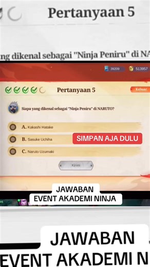 459K views · 3.5K reactions | MLBB| kunci jawaban event mobile legend x naruto Sc: vygaming | Gameplay Asieq | Facebook