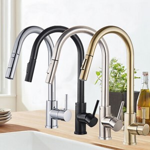 Modern Kitchen Sink Mixer Taps Pull Out 360° Spout Spray Single Lever Mono Tap  | eBay UK