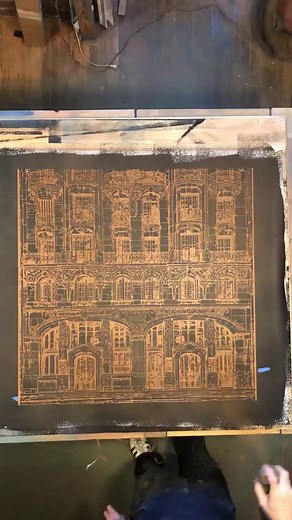 Multi-layered stencil process video by Logan Hicks. from @loganhicksny Says Hicks: this piece is currently on display t @fluctuart in Paris France. Very happy with the way this piece came out. | Hi-Fructose Magazine