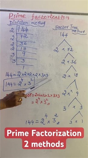Factorization 2 methods #maths #shorts