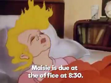 A 1940 cartoon showing the average life of a working lady